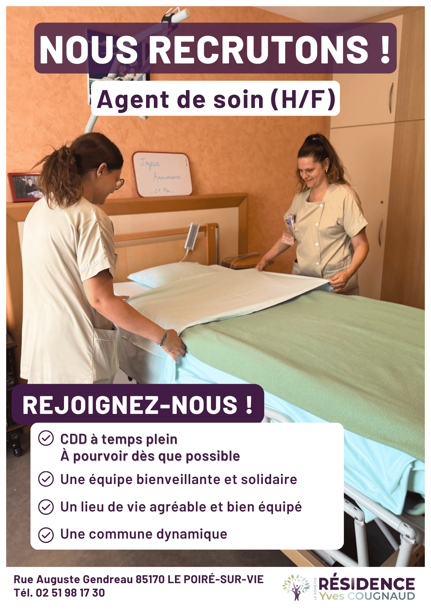 Affiche agent de soin