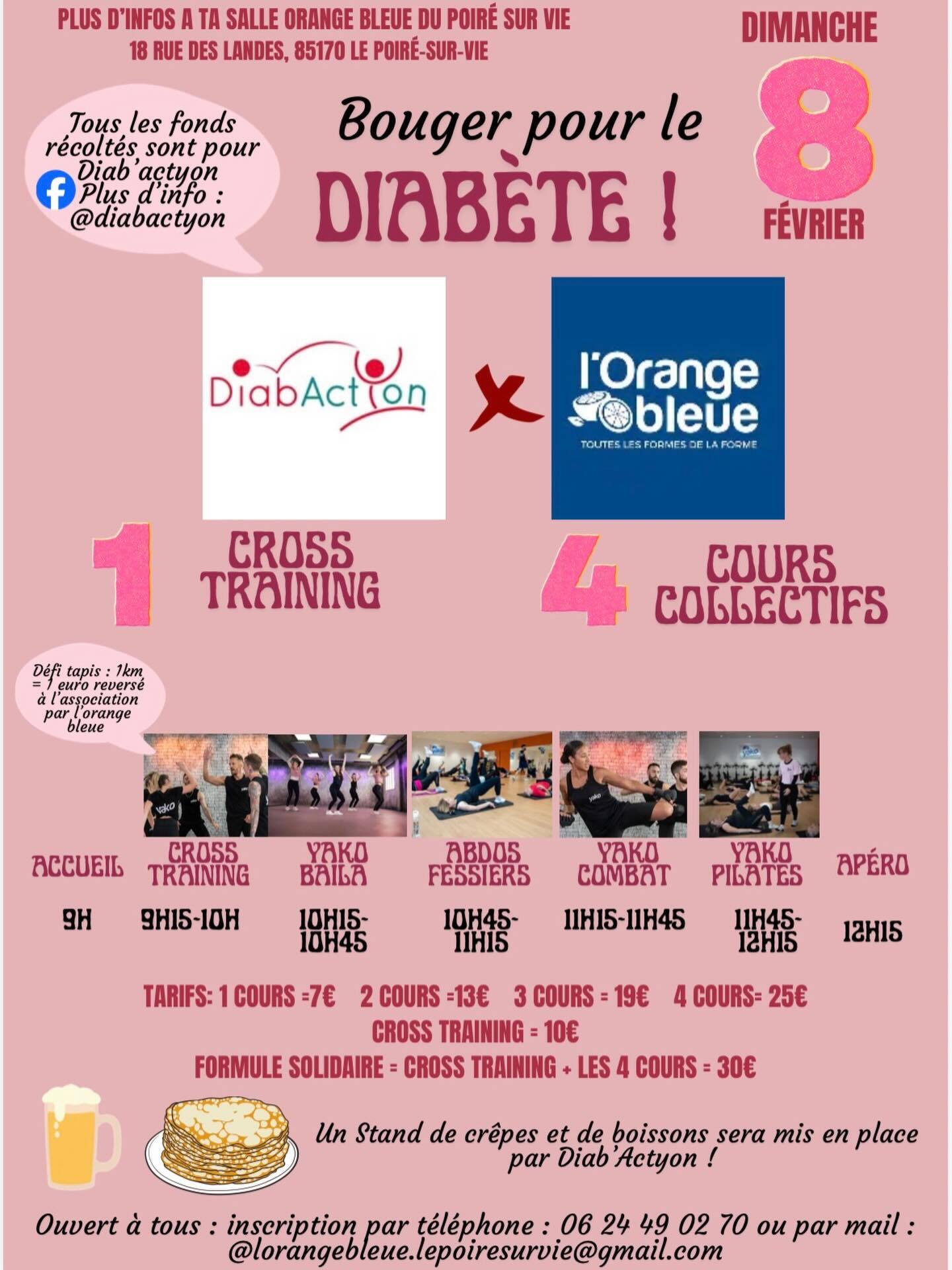 Affiche Orange Bleue