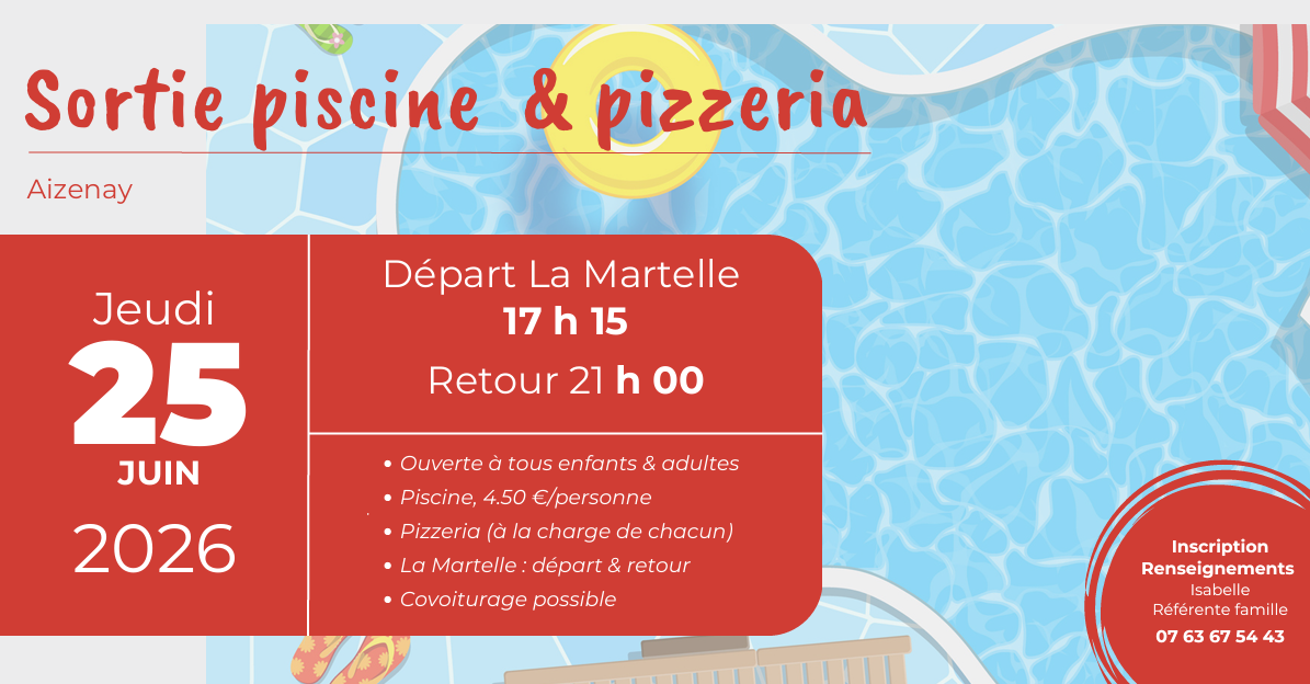 Piscine et pizzeria