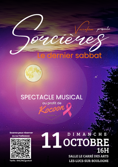 Affiche spectacle sorcières Voicefèm